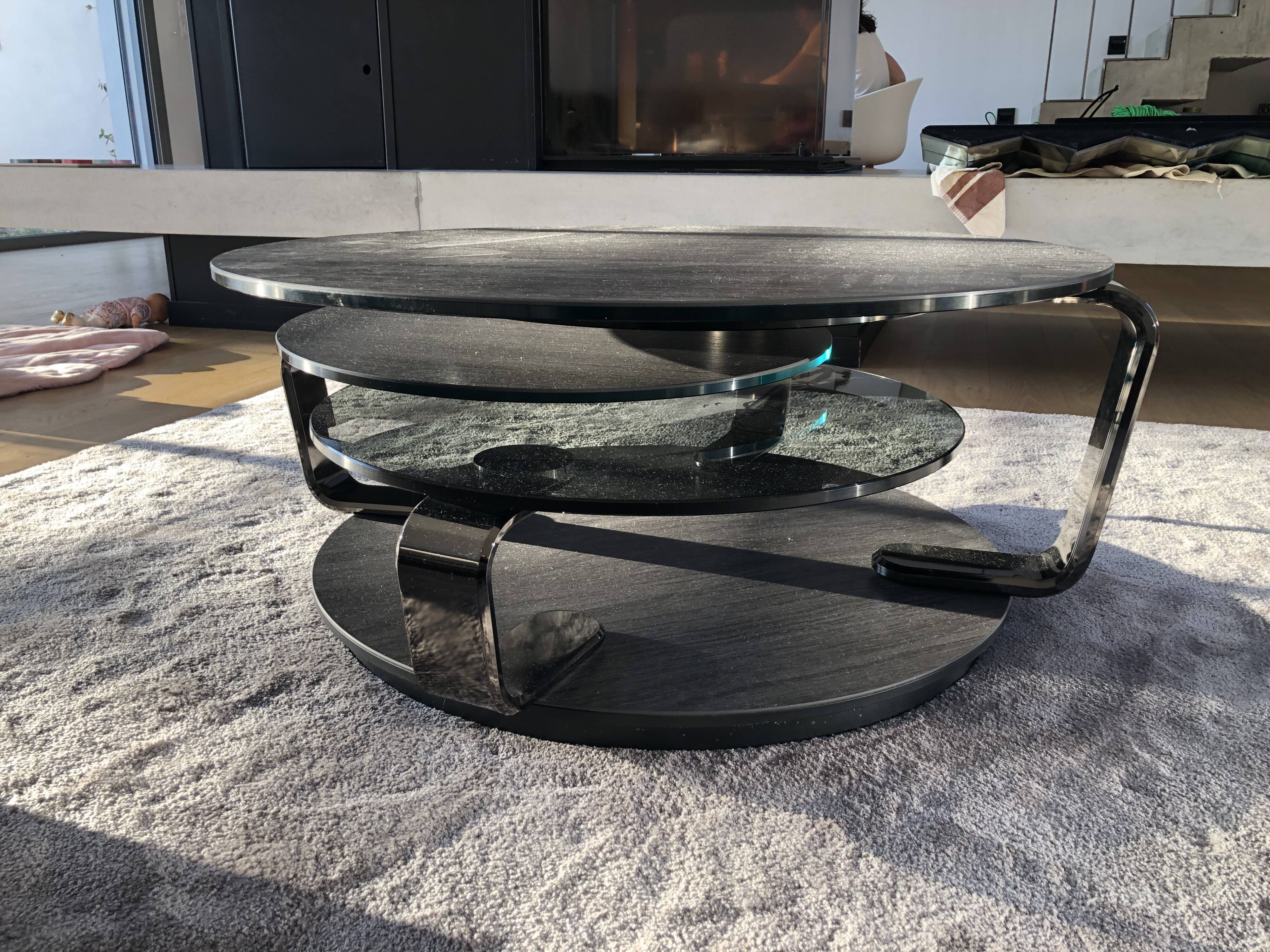 Coffee table rock and bobois "quartet"