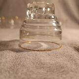 Set of small glasses with gold edging