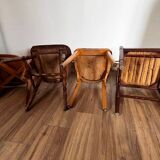Set of 4 mismatched chairs