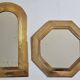 Set of 3 wall mirrors in brass, Moroccan craftsmanship, 20 cm