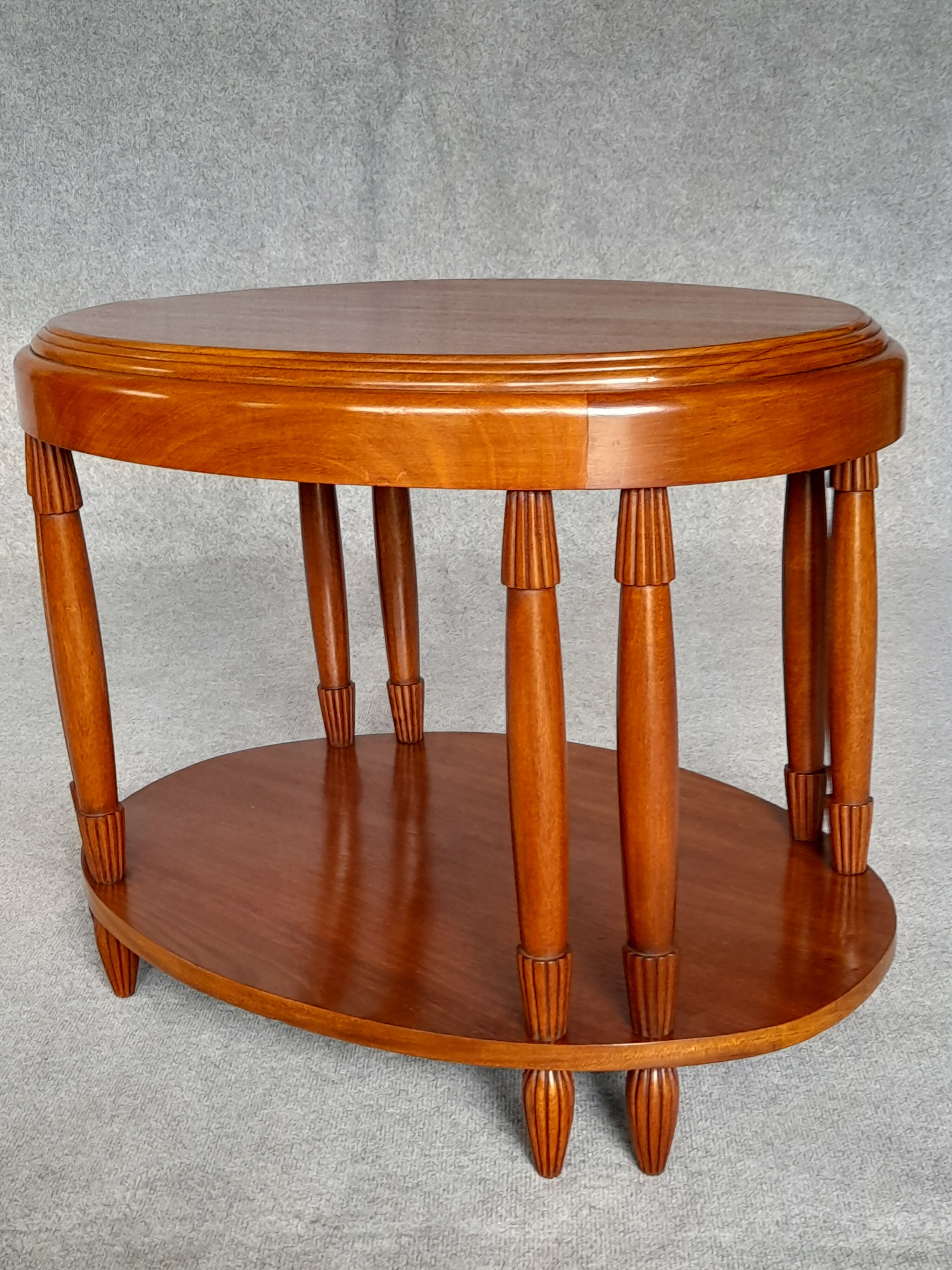 Art Deco period oval coffee table