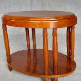 Table basse ovale d'époque art déco