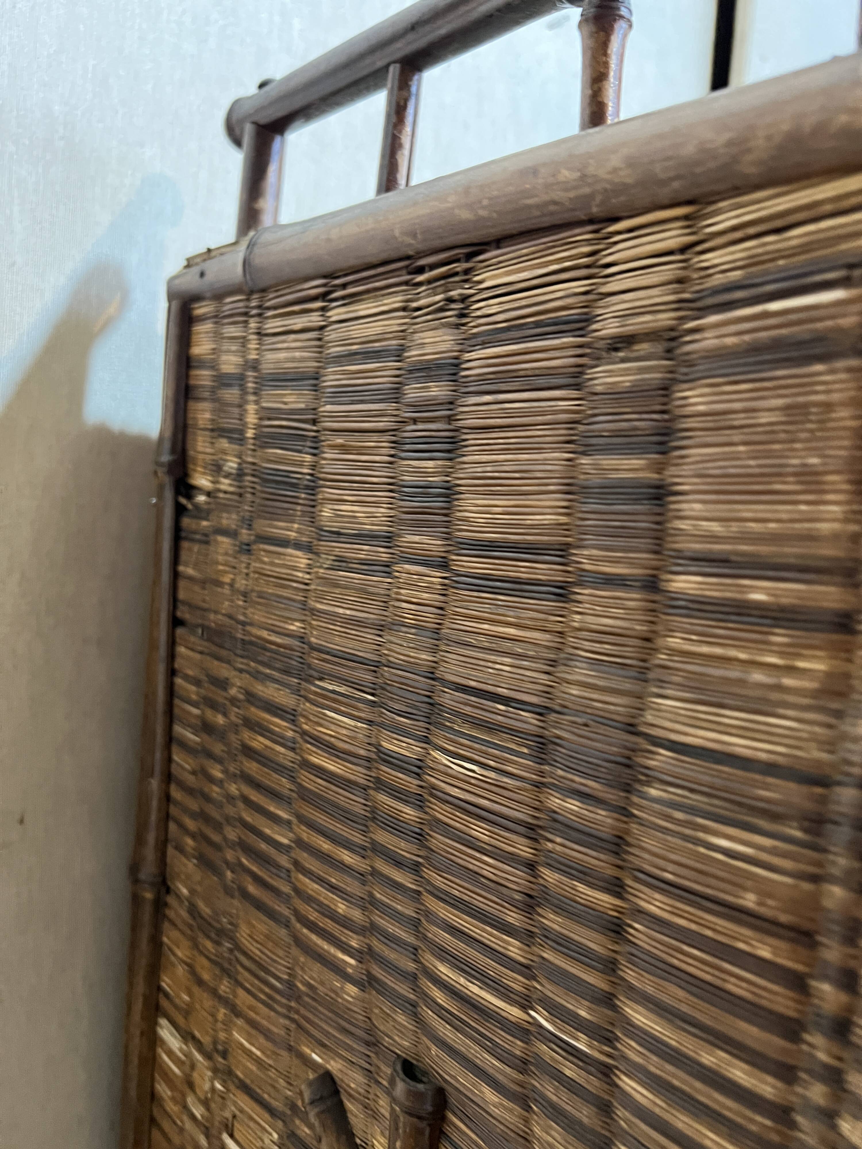 Two-door bamboo wardrobe