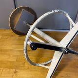Adjustable workshop stool, vintage industrial stool