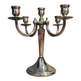 Silver plated 5 candle chandelier, England 1960.