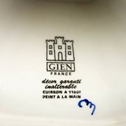 Pair of Renaissance candlesticks in earthenware – Gien pottery, 1970s