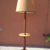 Vintage floor lamp from the 60s-70s with integrated shelf.