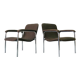 Mid-Century Easy Chairs in Tubular Steel from Thonet, 1970s, Set of 2.