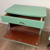 Pair of revamped 60s bedside tables
