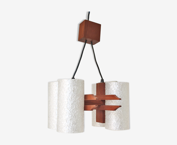 Suspension scandinave teck et perspex
