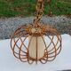 70s rattan pendant light