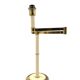 Lampe de table Hollywood Regency en laiton, Tommaso Barbi Italie 1970