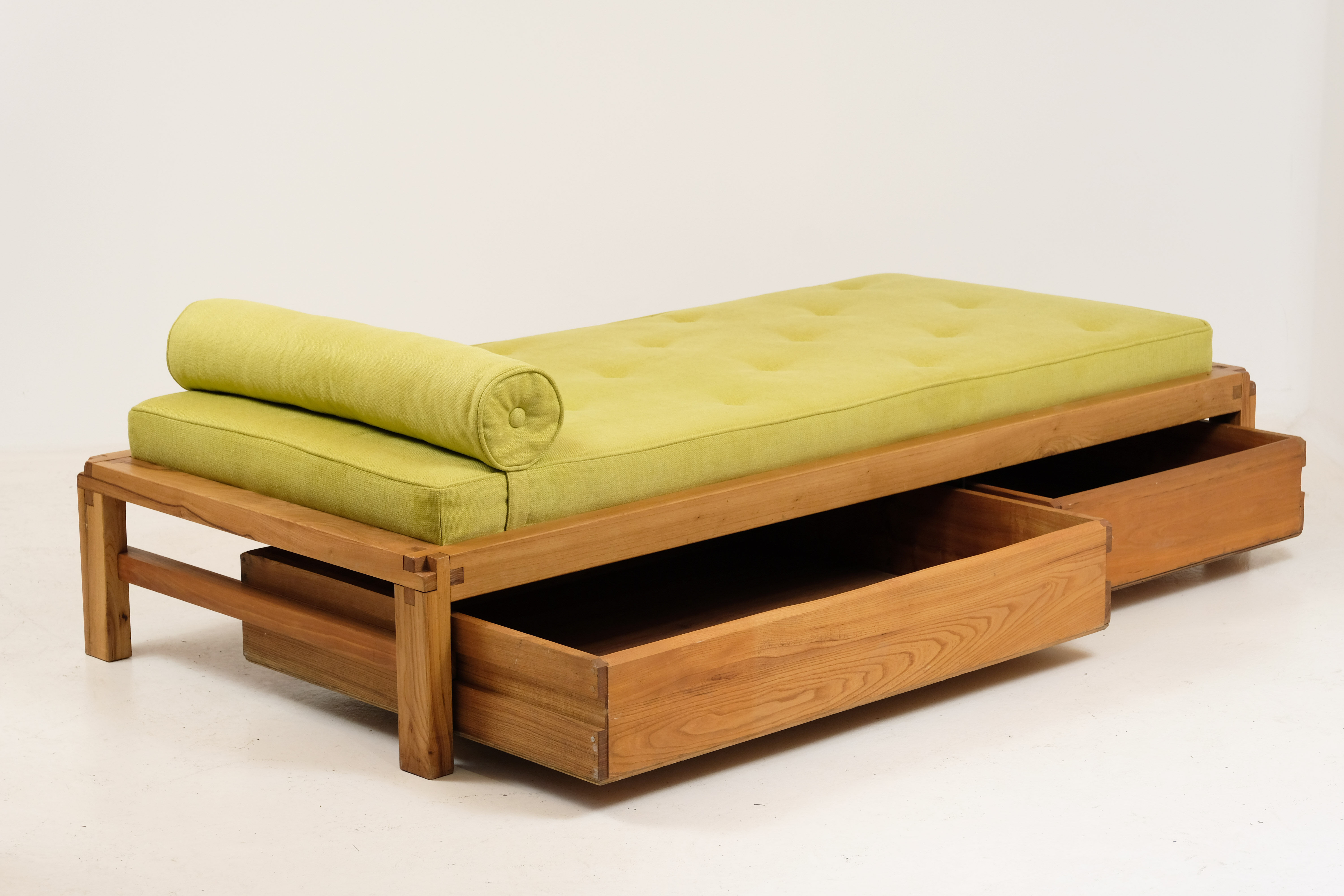 Bed L03 by Pierre Chapo in Massive Elm 1960