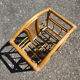 Bamboo rattan magazine holder