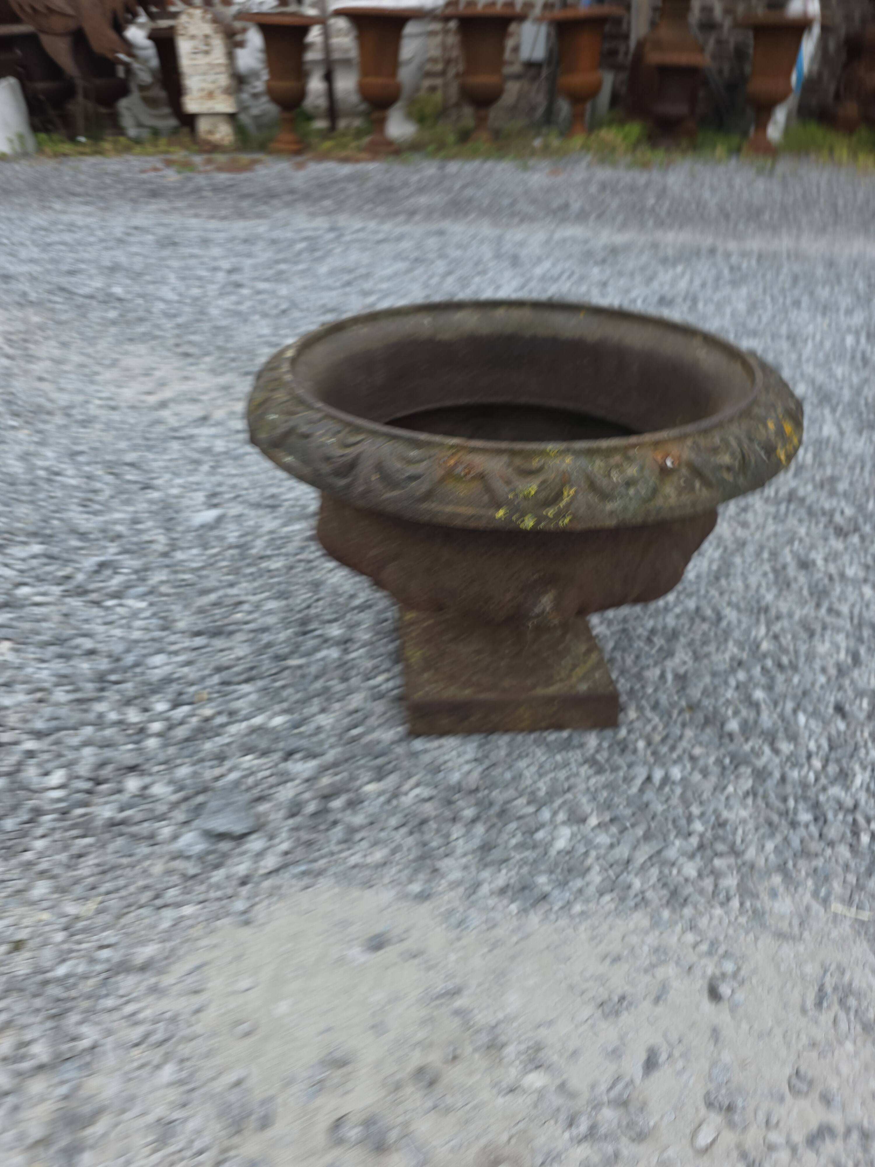 19th-century cast iron medical vase
