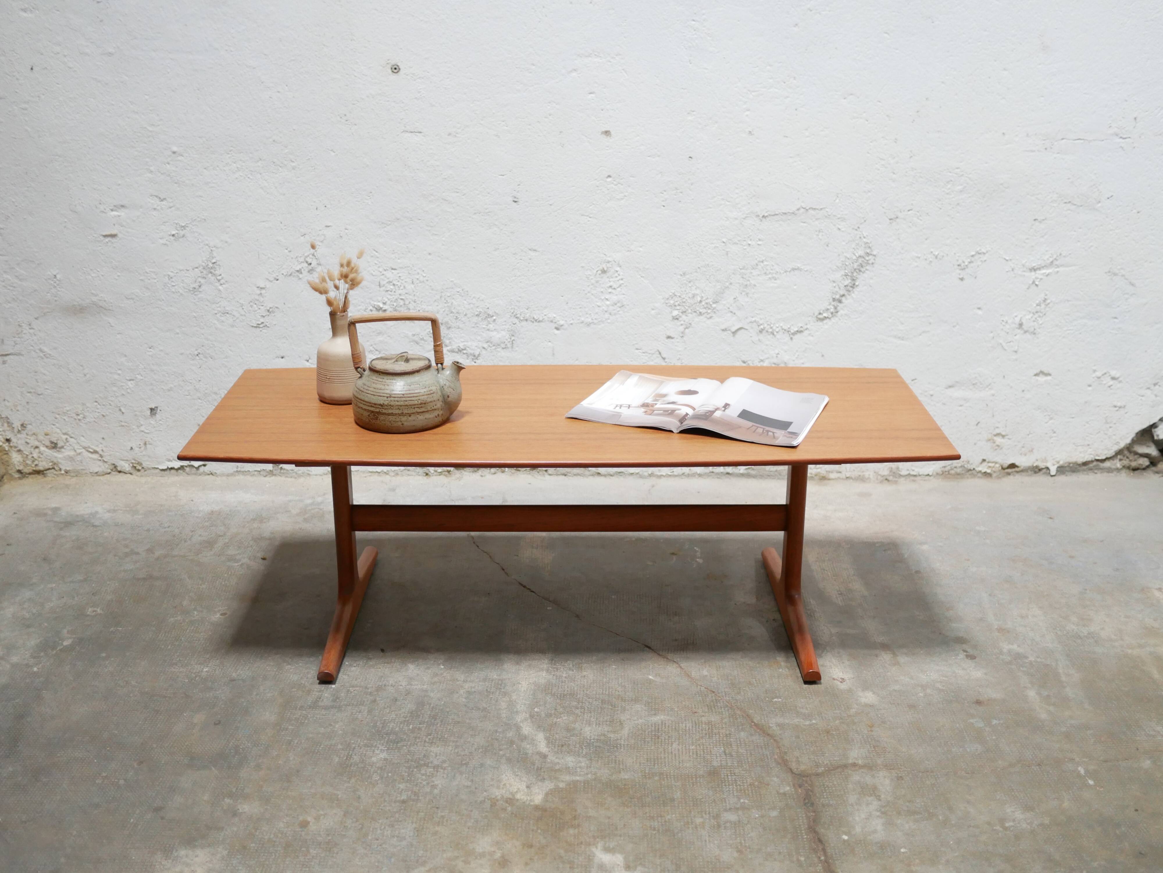 Vintage Scandinavian teak coffee table