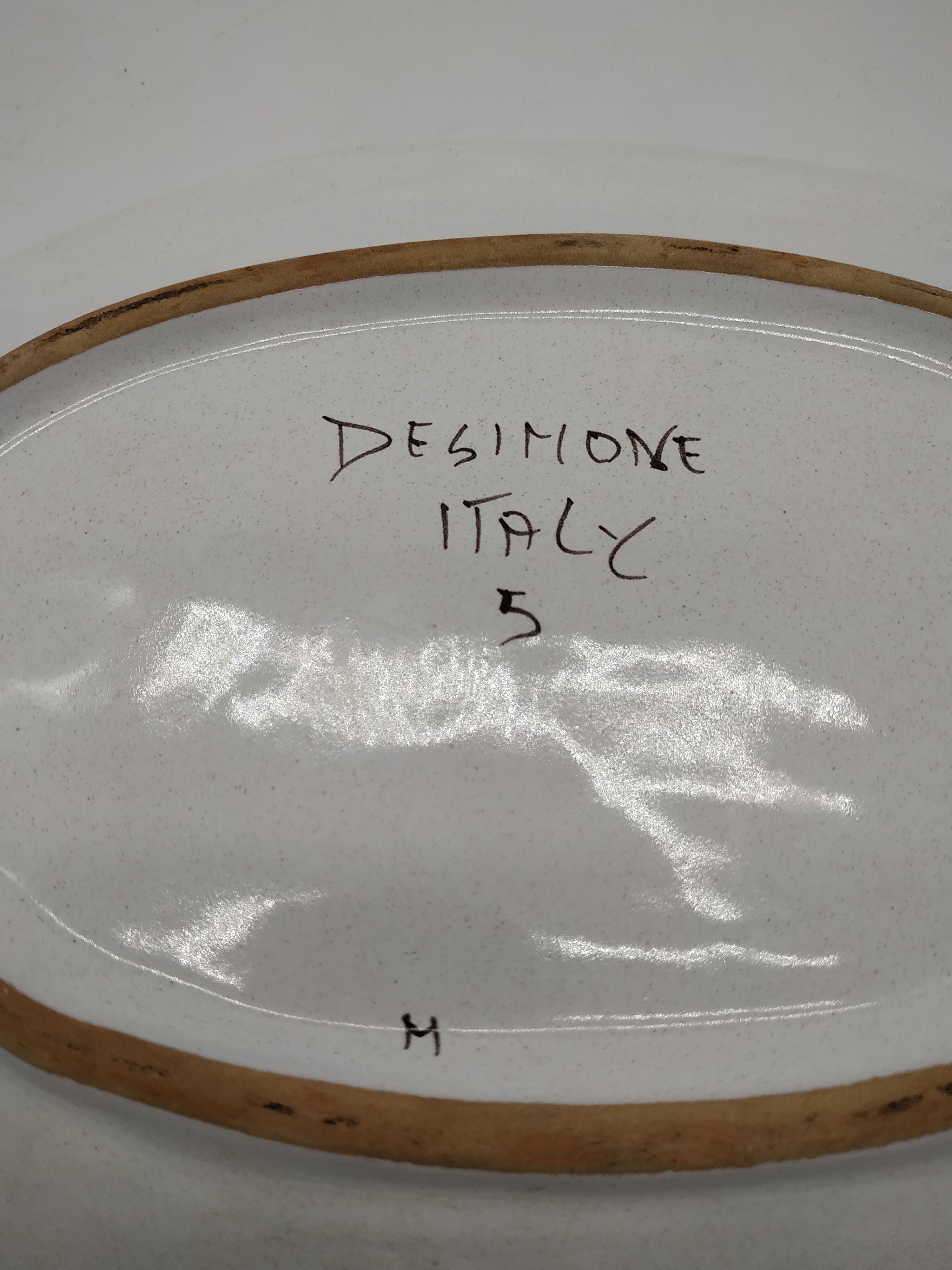 Great fish dish by Italian ceramist Giovanni desimone