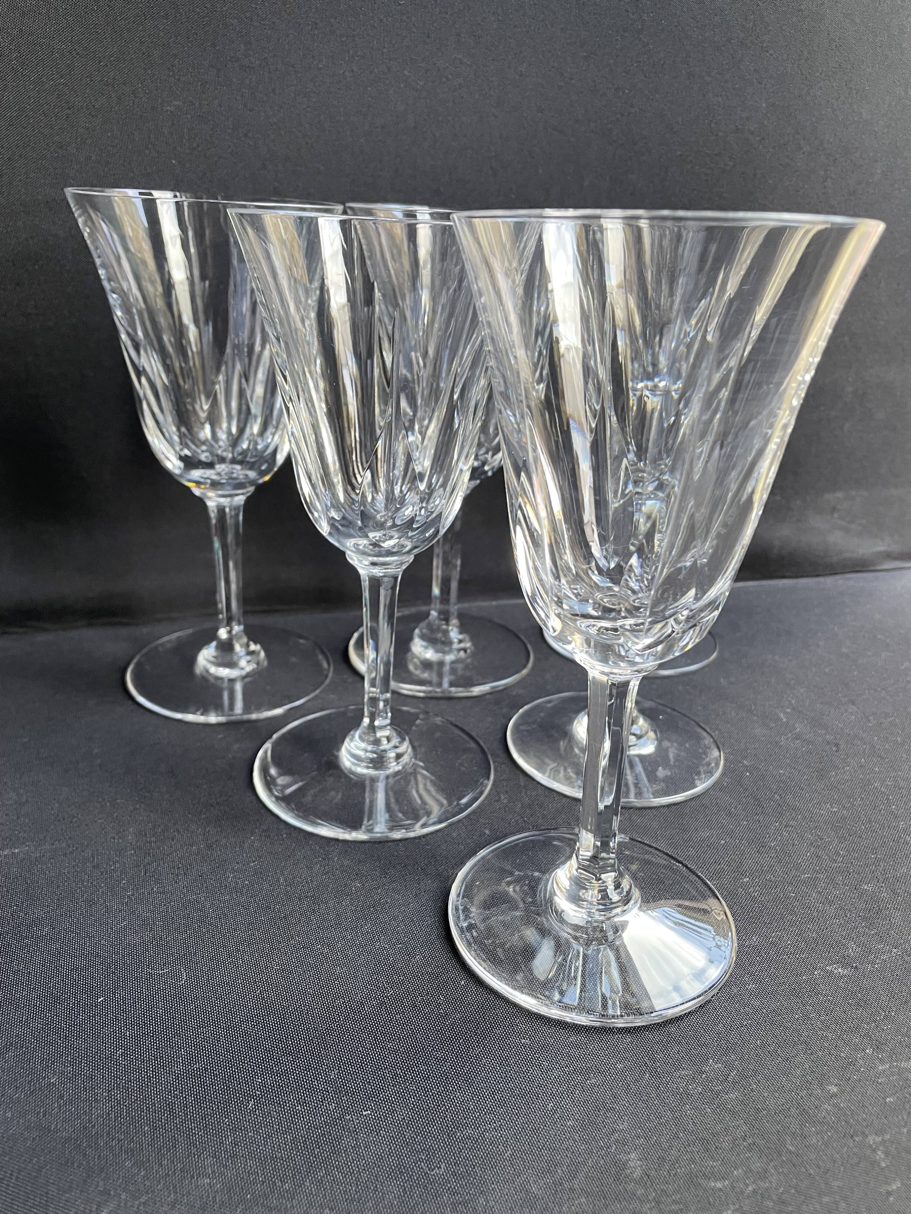 6 Saint Louis water glasses Cerdagne service