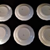 Series of six flat plates in Gien parmoence model Parma