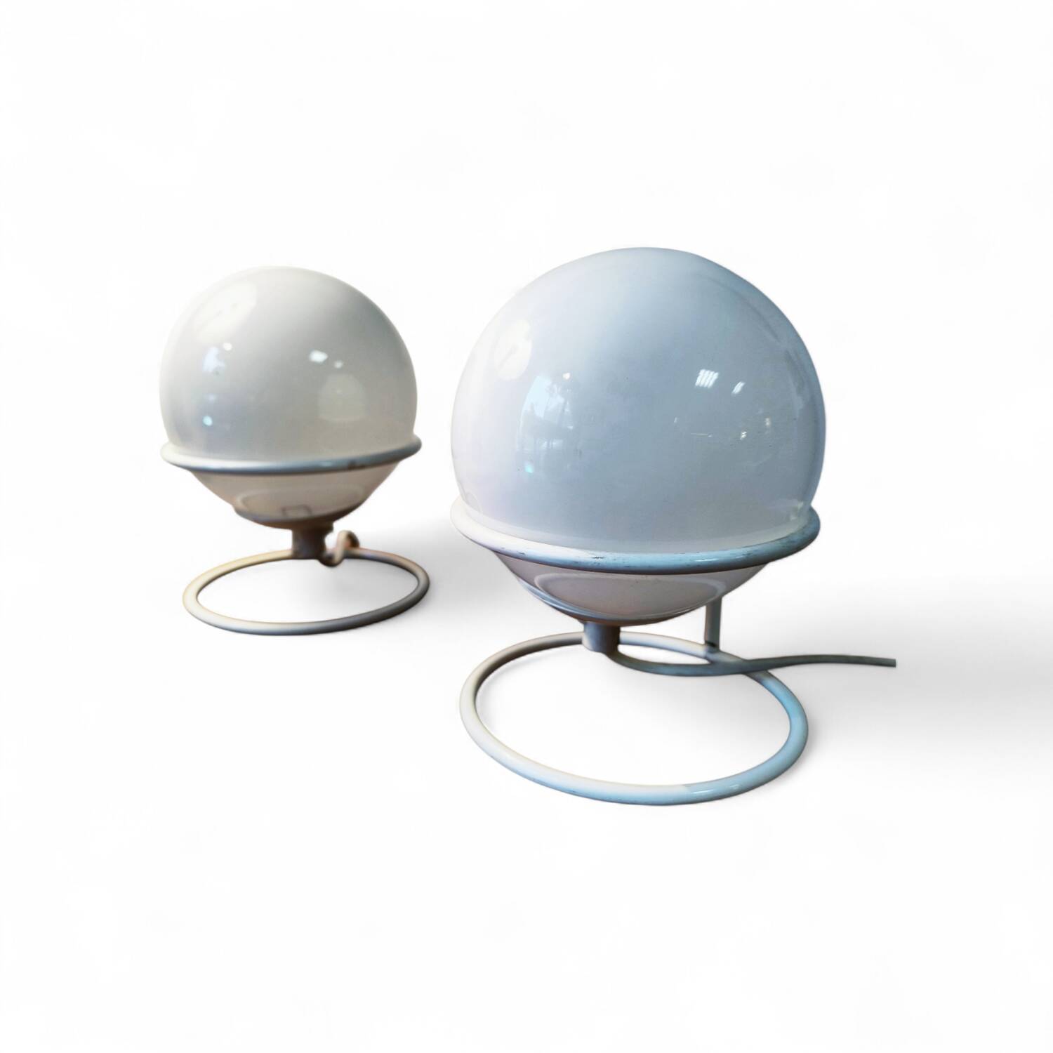 Paire de lampes space age circa 1970