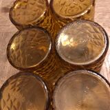 Set 6 round glasses Amber Pernod SA