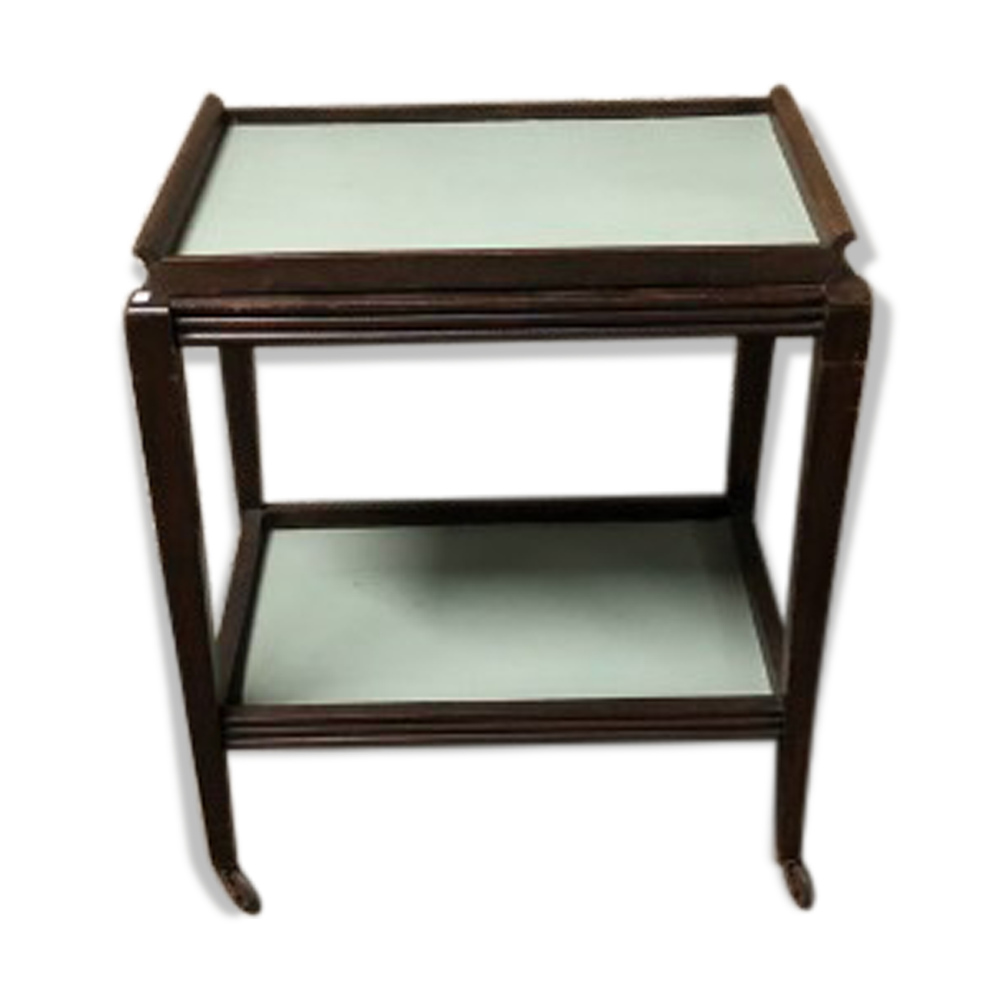 Vintage wooden dessert on wheels