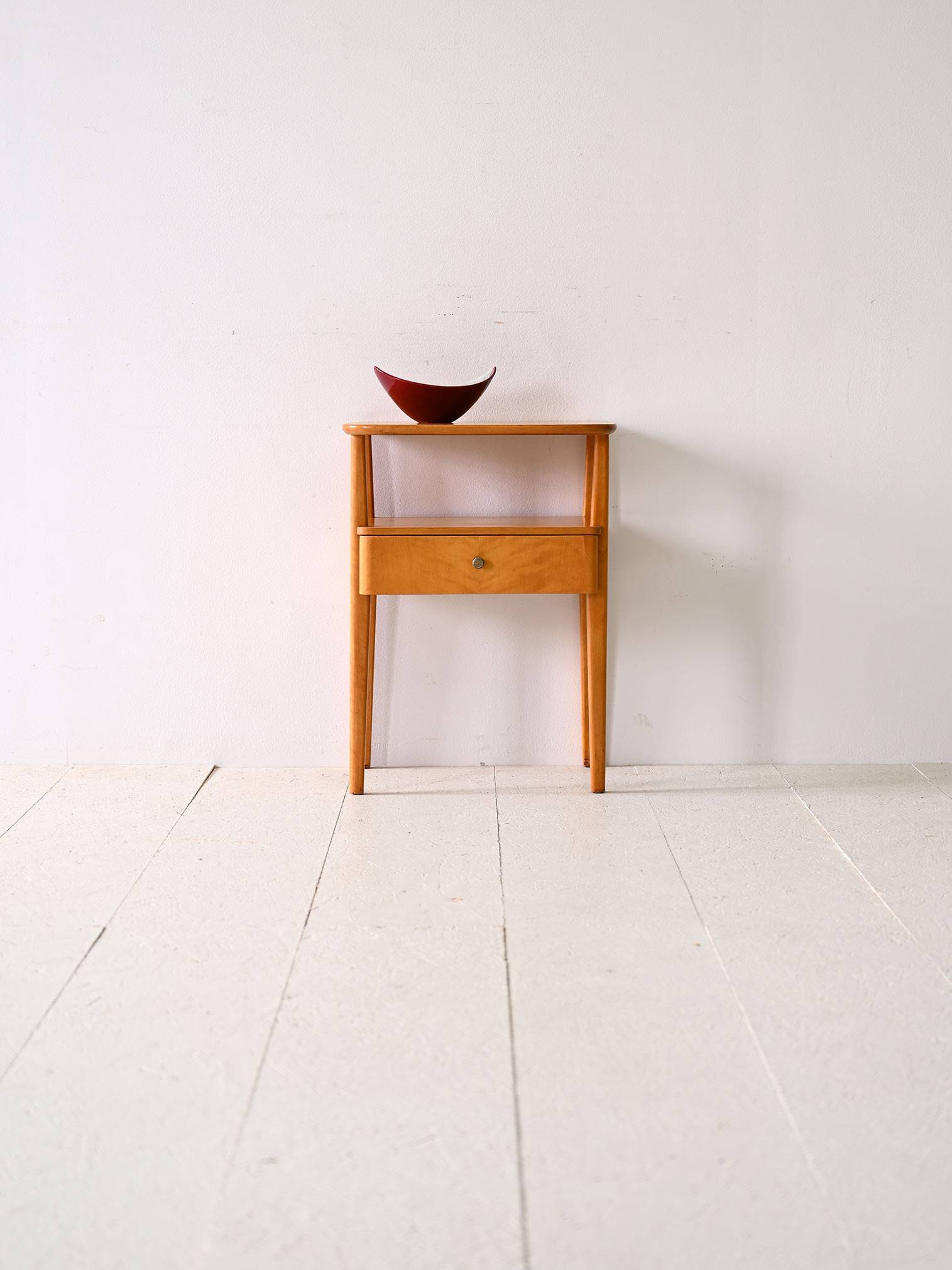 Bedside table with oak drawer