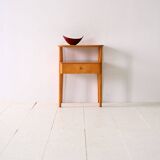 Bedside table with oak drawer