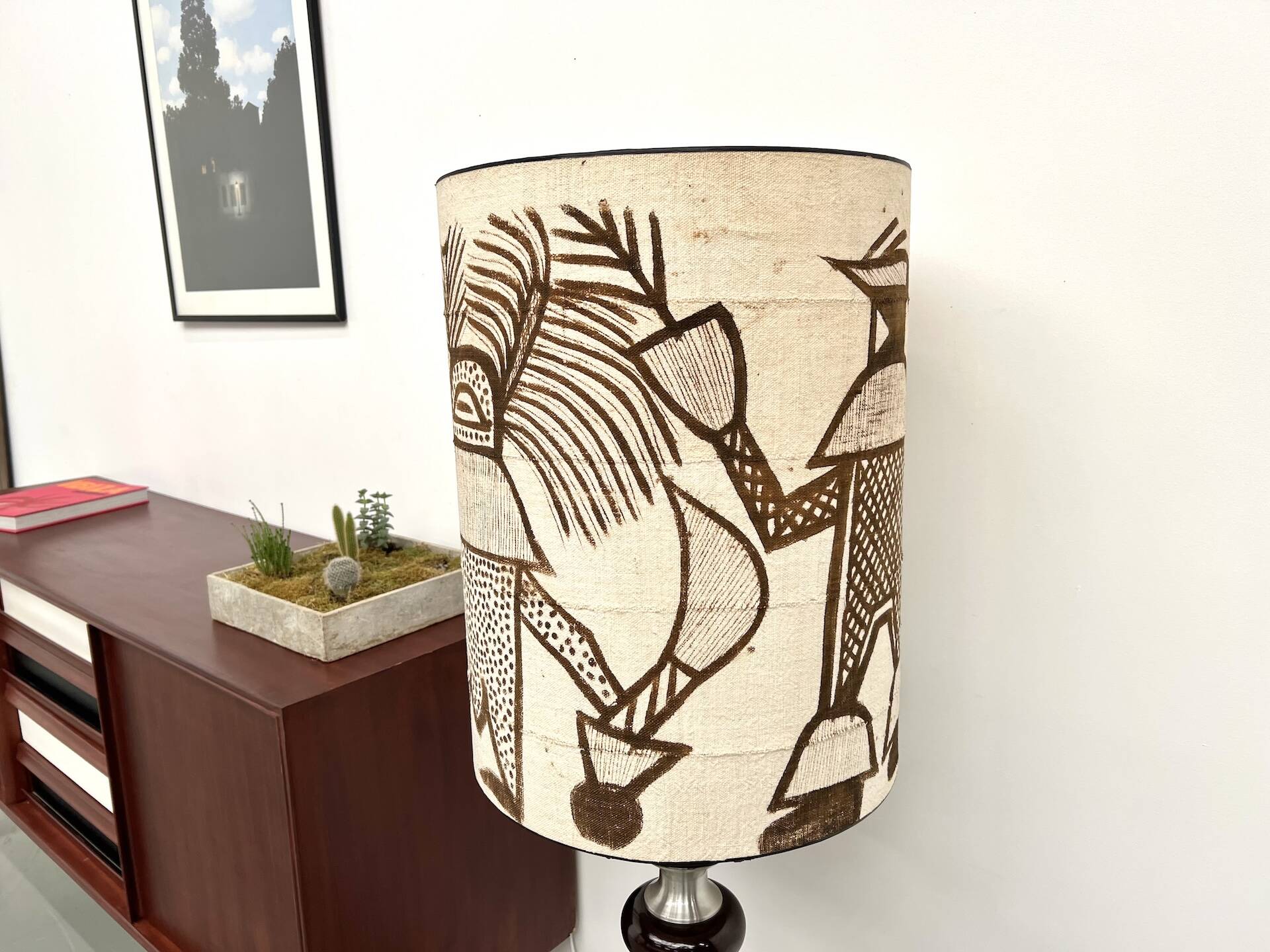 Modernist aluminum floor lamp