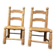 Paire de chaises pailles dudouyt