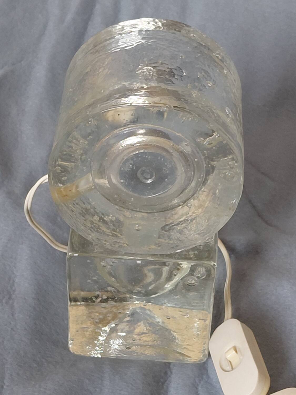 Albano Poli "ice block" table lamp