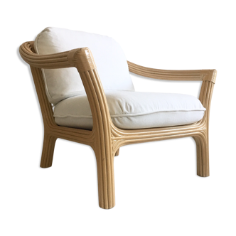 Restored vintage rattan chair