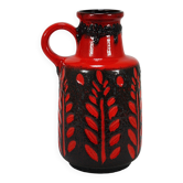 Large Ceramic Art Vase "Fat Lava" by Scheurich, West Germany, 1970s