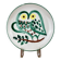 Vintage 1950s ceramic plate owl