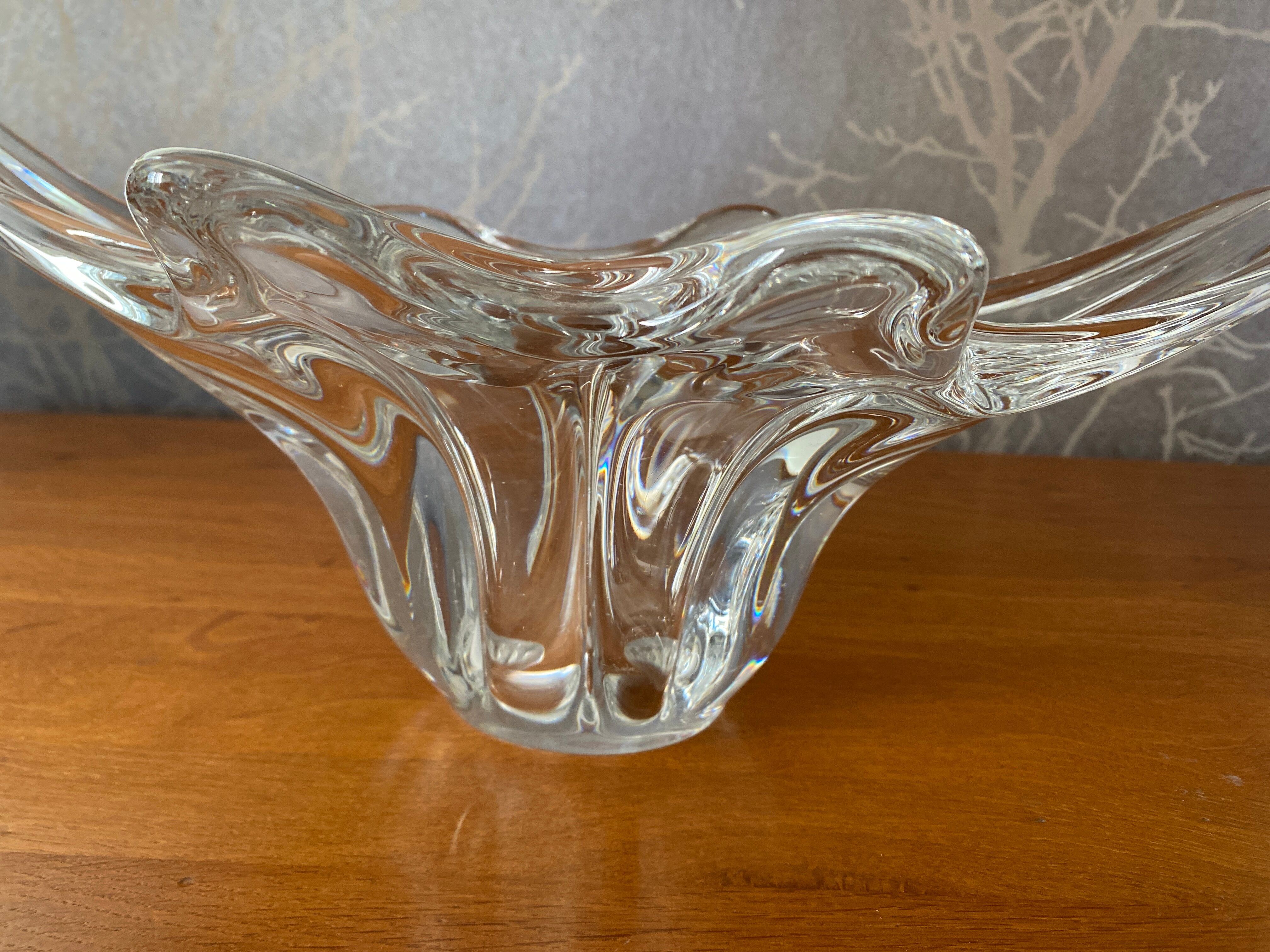 Large vintage crystal centerpiece