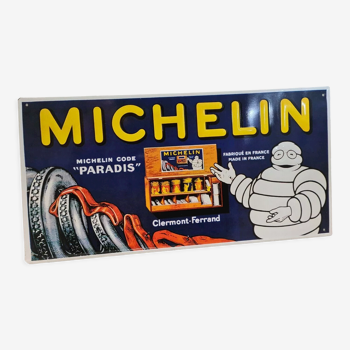Michelin sheet metal advertising plate