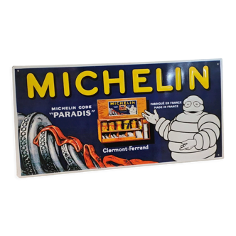 Michelin sheet metal advertising plate