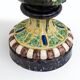 Large 19th century French Majolica Renaissance Palissy Vase with Mistletoe