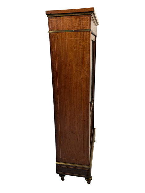 Louis XVI style showcase in wood inlaid late nineteenth, early twentieth