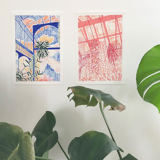 Botanical reflections print