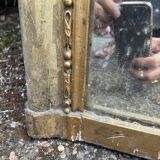 Louis Philippe period mirror with 19th gold leaf