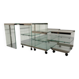 Italian design glass console storage unit by Gallotti & Radice An70