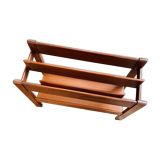Guy rodgers magazine rack storage vintage retro mid century modern furniture teak danish design