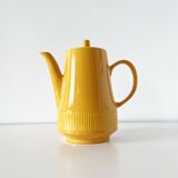 Old yellow ceramic coffee or teapot 1960