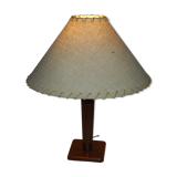 Lampe gainée de cuir