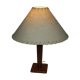 Lampe gainée de cuir