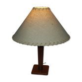 Leather-wrapped lamp