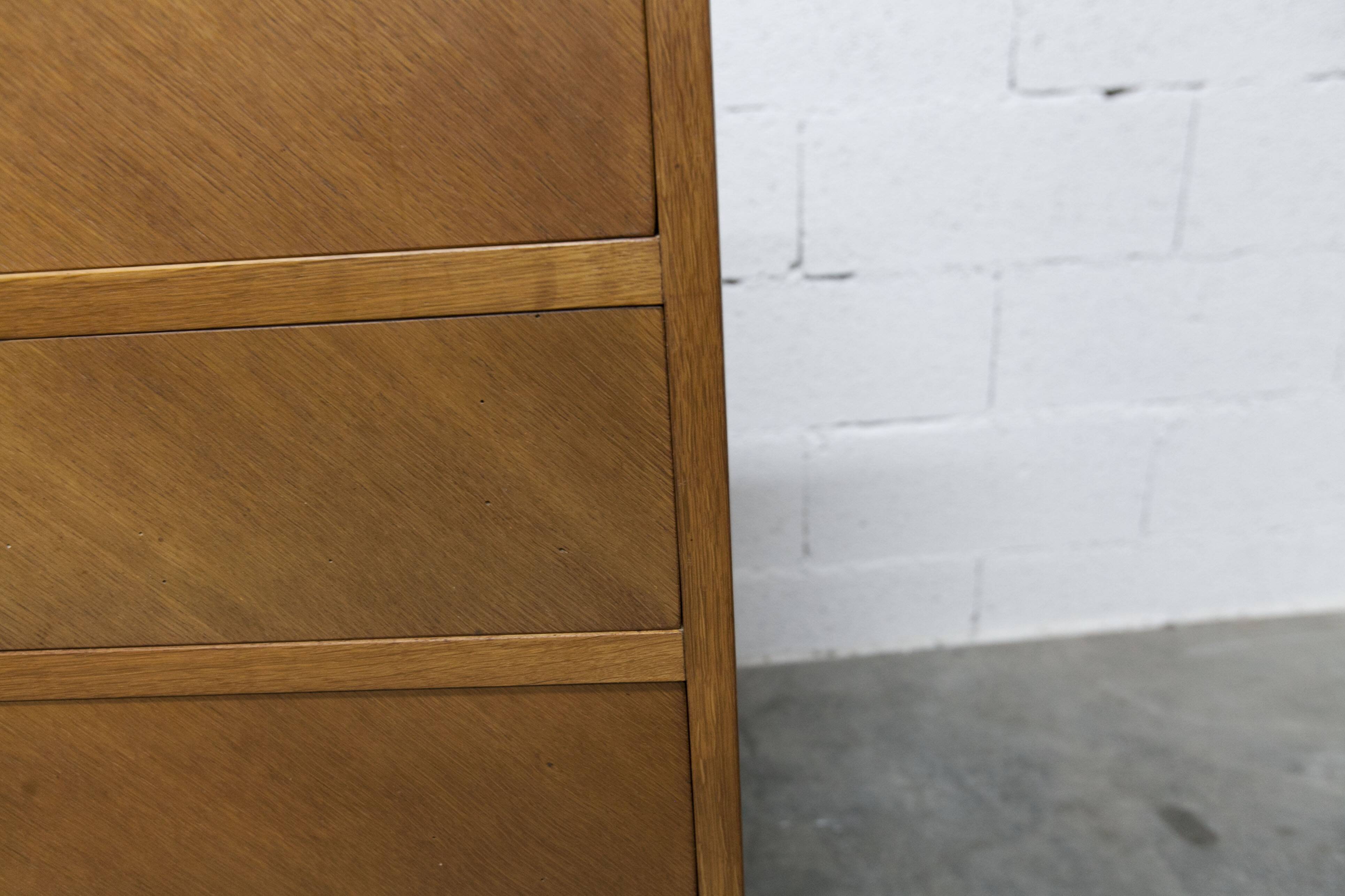 Scandinavian chest of drawers 1960 light oak clean and solid
