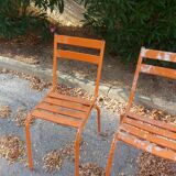 Set of 4 chairs tivoli chairs by Francisco Segarra in metal