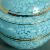 Blue Clichy glass lampshade - gold